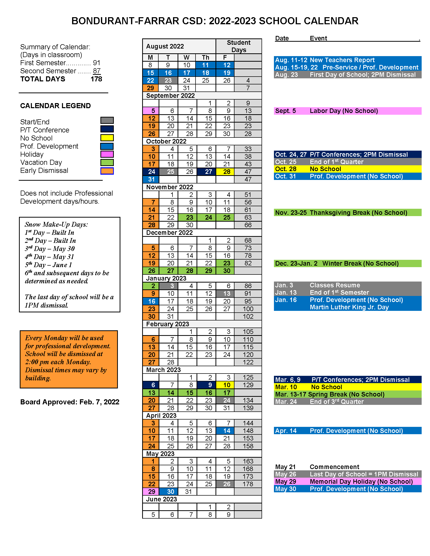 2022-23 school calendar
